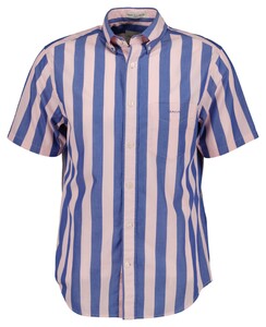 Gant Poplin Wide Stripe Button Down Shirt Blushing Pink