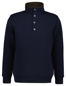 Gant Quilted Sweat Half Zip Trui Avond Blauw