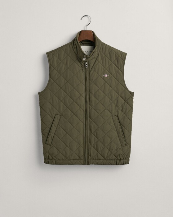 Gant Quilted Windcheater Bodywarmer Body-Warmer Juniper Green