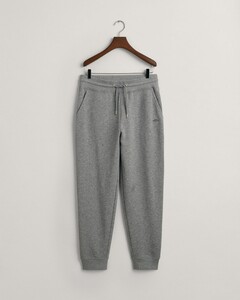 Gant Regular Sweatpants Ribbed Waistband Jogging Pants Grey Melange
