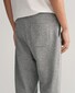 Gant Regular Sweatpants Ribbed Waistband Joggingbroek Grijs Melange