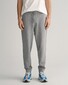 Gant Regular Sweatpants Ribbed Waistband Joggingbroek Grijs Melange