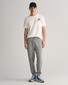 Gant Regular Sweatpants Ribbed Waistband Joggingbroek Grijs Melange