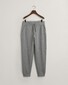 Gant Regular Sweatpants Ribbed Waistband Joggingbroek Grijs Melange