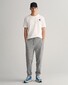 Gant Regular Sweatpants Ribbed Waistband Joggingbroek Grijs Melange