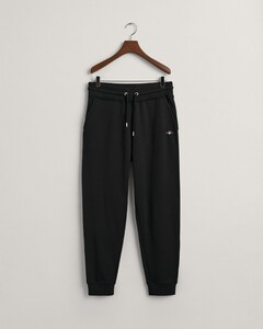 Gant Regular Sweatpants Ribbed Waistband Joggingbroek Zwart