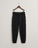 Gant Regular Sweatpants Ribbed Waistband Joggingbroek Zwart