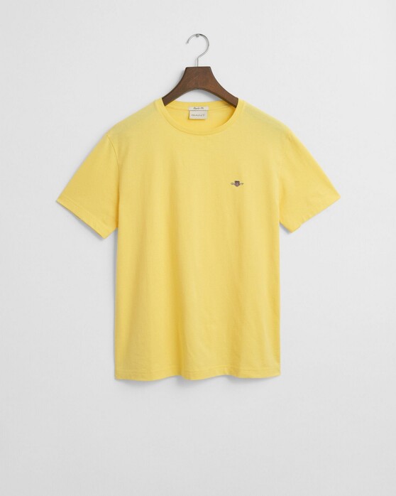 Gant Regular Uni Fine Shield Embroidery T-Shirt Banana Yellow