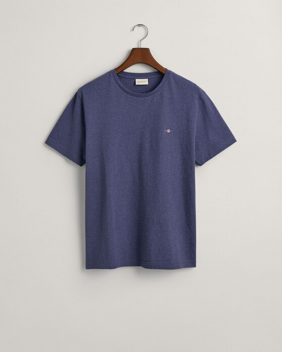 Gant Regular Uni Fine Shield Embroidery T-Shirt Dark Jeansblue Melange