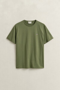 Gant Regular Uni Fine Shield Embroidery T-Shirt Dry Herb Green