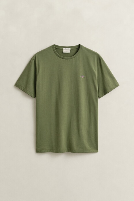 Gant Regular Uni Fine Shield Embroidery T-Shirt Dry Herb Green