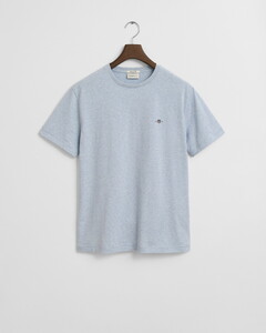 Gant Regular Uni Fine Shield Embroidery T-Shirt Ice Blue Melange