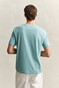 Gant Regular Uni Fine Shield Embroidery T-Shirt Muted Turquoise