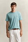 Gant Regular Uni Fine Shield Embroidery T-Shirt Muted Turquoise