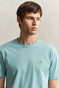 Gant Regular Uni Fine Shield Embroidery T-Shirt Muted Turquoise