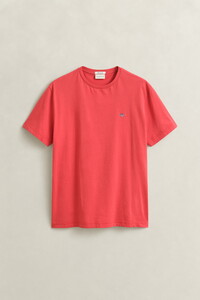 Gant Regular Uni Fine Shield Embroidery T-Shirt Rose Red