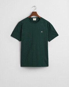 Gant Regular Uni Fine Shield Embroidery T-Shirt Tartan Green