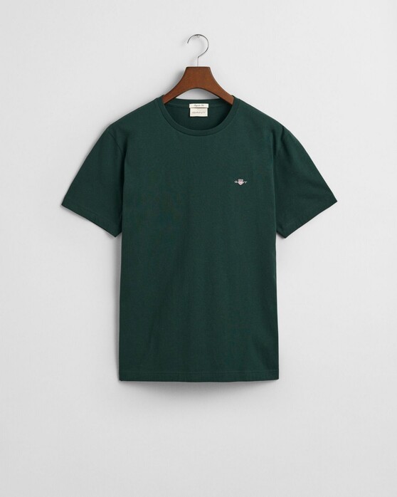 Gant Regular Uni Fine Shield Embroidery T-Shirt Tartan Green