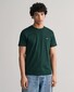 Gant Regular Uni Fine Shield Embroidery T-Shirt Tartan Green