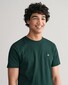 Gant Regular Uni Fine Shield Embroidery T-Shirt Tartan Green
