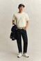 Gant Regular Uni Fine Shield Embroidery T-Shirt Vanilla Yellow