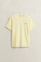 Gant Regular Uni Fine Shield Embroidery T-Shirt Vanilla Yellow