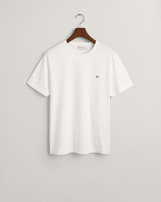 Gant Regular Uni Fine Shield Embroidery T-Shirt White
