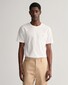 Gant Regular Uni Fine Shield Embroidery T-Shirt Wit
