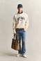 Gant Relaxed East Coast Graphic Crew Neck Trui Cream