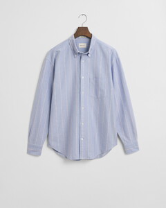 Gant Relaxed Heritage Oxford Stripe Button-Down Overhemd Myosotis Blue