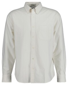 Gant Relaxed Heritage Oxford Uni Color Button-Down Overhemd Eggshell