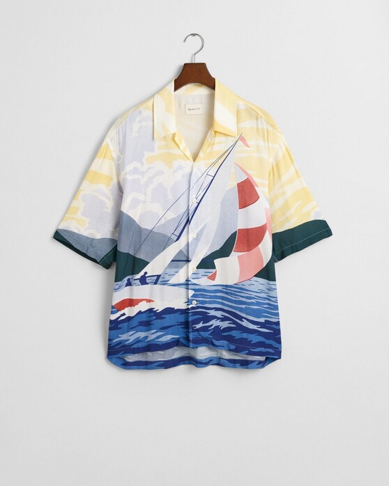 Gant Relaxed Scenery Sailing Overhemd Multicolor