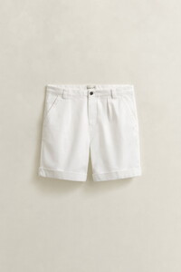 Gant Relaxed Structured Twill Shorts Bermuda Eggshell
