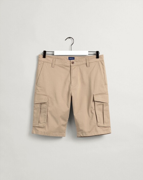 Gant Relaxed Twill Cargo Shorts Bermuda Donker Khaki
