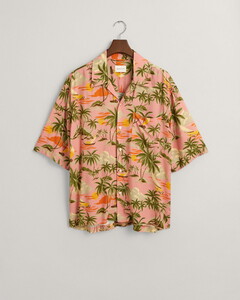 Gant Resort Hawaii Fantasy Pattern Shirt Peachy Pink
