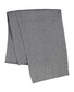 Gant Ribbed Cotton Blend Subtle Logo Sjaal Grijs Melange
