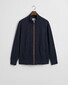 Gant Sacker Rib Full Zip Vest Avond Blauw