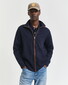 Gant Sacker Rib Full Zip Vest Avond Blauw