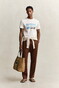 Gant Scenery Graphic Short Sleeve T-Shirt Cream