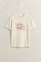 Gant Seaside Embroidered Short Sleeve T-Shirt Cream