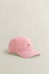Gant Seersucker Stripe Cap Rose Red