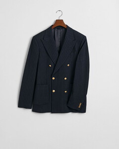 Gant Seersucker Stripe Club Blazer Colbert Avond Blauw