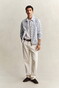 Gant Seersucker Windcheater Jack Vintage Blue