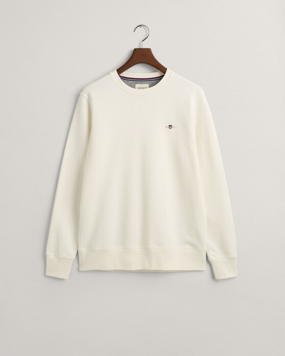Gant Shield C-Neck Sweat Pullover Eggshell