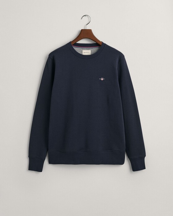 Gant Shield C-Neck Sweat Trui Avond Blauw