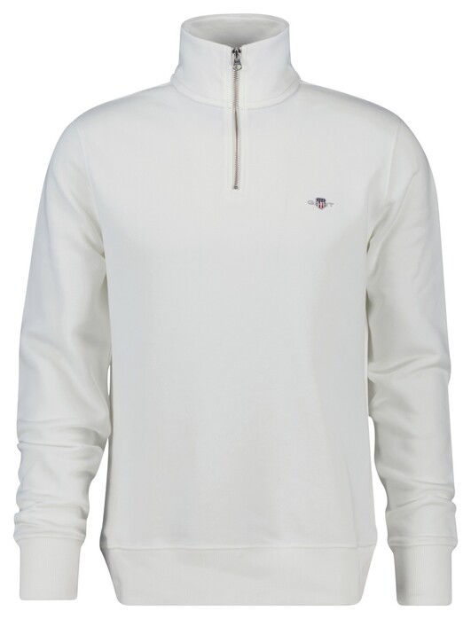 Gant Shield Half-Zip Sweat Pullover Eggshell