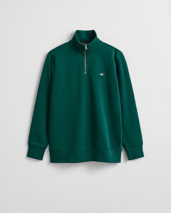 Gant Shield Half-Zip Sweat Trui Deep Forest Green