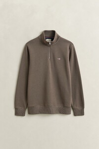 Gant Shield Half-Zip Sweat Trui Faded Taupe