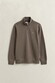 Gant Shield Half-Zip Sweat Trui Faded Taupe
