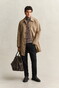 Gant Shield Half-Zip Sweat Trui Faded Taupe